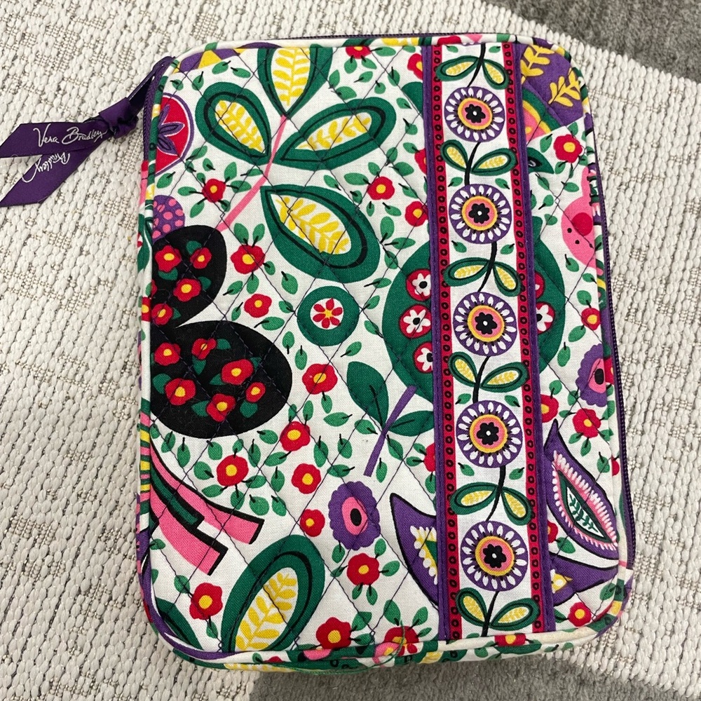 VERA BRADLEY Mini Tablet E-Reader Sleeve Case VIVA LA VERA padded Colorful print
